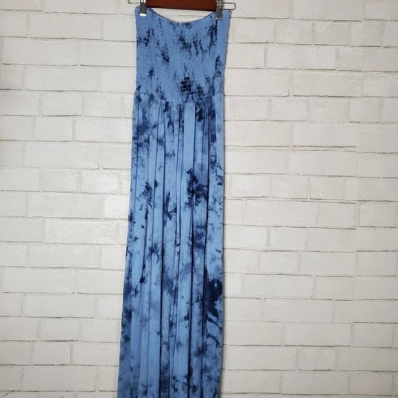 Windsor tie dye strapless romper